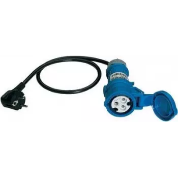 Benning merilni adapter, Schuko vtič na CEE vtičnico Caravan 16 A, 3-polni, moder (044143)