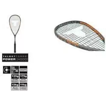TALBOT TORRO Power 4000 lopar za squash, črno-oranžen, uravnotežen ofenziven, Y-konstrukcija 251004