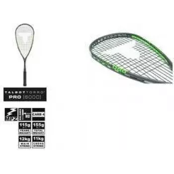 TALBOT TORRO lopar za squash Pro 6000, črno-zelen, ofenziven, Y-konstrukcija, 1 kos (251006)