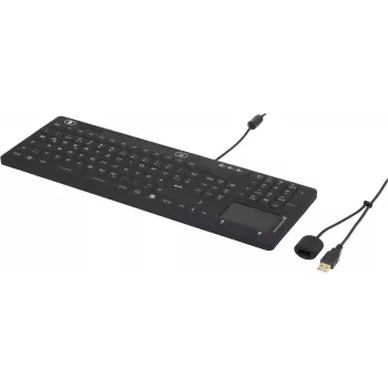 Renkforce IP68 industrijska USB tipkovnica z dotikom, črna (iM-IKB110-BK)