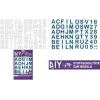 ROTH likalne črke za DIY tekstilni šolski stožec, bele, abeceda A-Z, list 150 x 210 mm, 1 list 658116
