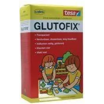 tesa Glutofix otroški lepilni prah, bel, 500 g, na osnovi celuloze, zmešljiv z vodo, brez topil, 1 kos 08658-00001-01
