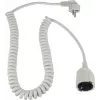 AS SCHWABE Schuko spiralni kabel, bel (70426)