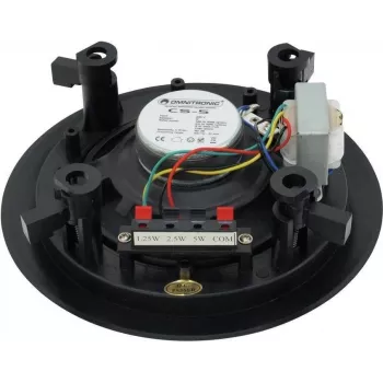 Omnitronic 80710211 100V-linijski PA zvočnik 5W črn širokopasovni stenski IP44