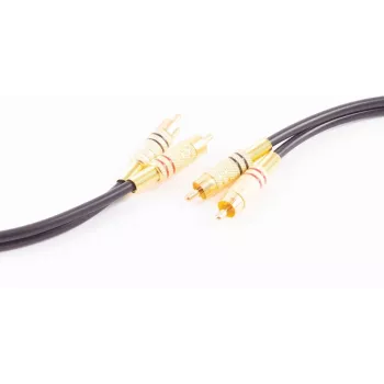 shiverpeaks BASIC-S 2x RCA na 2x RCA avdio kabel, 5,0 m, črn BS40225