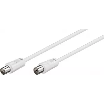 TECLINE Wentronic Goobay antenski kabel, bel, 20 m - IEC koaksialni vtič na IEC koaksialno vtičnico (50125)