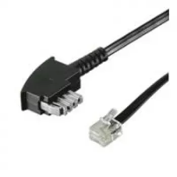 Wentronic Goobay telefonski kabel TAE-N na RJ11/RJ14, 3 m, črn 50951