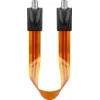 Wentronic Goobay SAT okenski prehodni kabel, ultra tanek 0,3 mm, rjavo-črn, 0,3 m, F-vtičnica na F-vtičnico 67244