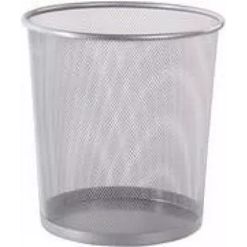 Westcott koš za smeti iz žične mreže, 12,3 L, srebrn, okrogel, 230 x 270 mm E-744607 00