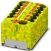 Phoenix Contact PTFIX 10/12X4-GNYE razdelilni blok, Push-in, 10 mm², zeleno-rumen 1153438