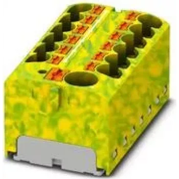 Phoenix Contact PTFIX 10/12X4-GNYE razdelilni blok, Push-in, 10 mm², zeleno-rumen 1153438