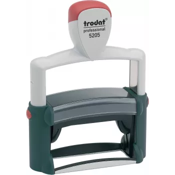 Trodat Professional 5205 samobarvni žig za besedilo, 6 vrstic, 66 x 22 mm, priložena črna blazinica