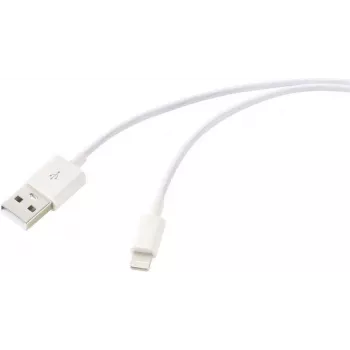Renkforce USB 2.0 USB-A na Apple Lightning kabel 1m bel mat RF-5724084
