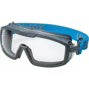uvex i-guard+ Full Vision zaščitna očala, prozorna leča, antracit/modro ohišje, 9143267