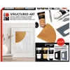Marabu STRUCTURED ART set akrilne strukturne paste, 3 x 100 ml, bela, na vodni osnovi, kremno-pastozna, mat površina 1202000000088