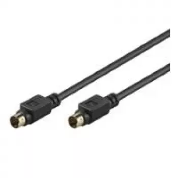 Goobay AVK 157 S-Video kabel 1m vtič na vtič črn 50057