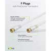 Wentronic Goobay SAT povezovalni kabel, 100% oklopljen, pozlačen, bel, 7,5 m - F vtič na F vtič (67294)