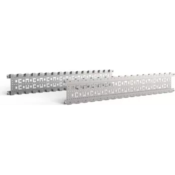 SCHROFF 23130084 19 inch komplet za vgradnjo v rack - jeklo, pocinkano, 2 nosilca, 4 vijaki M4x10, 4 matice M4, 4 podložke, 4 plastične podložke