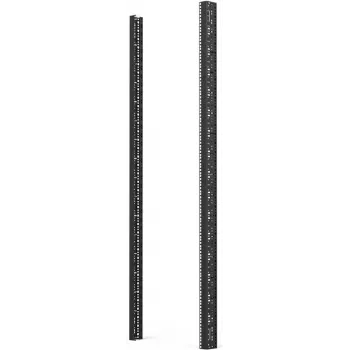 Schroff 23130-014 navpična montažna tirnica, 38U, 1800 mm, jeklo, črna