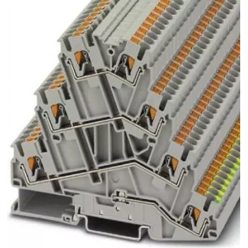 Phoenix Contact PT 2,5-PE/3L motorna sponka, Push-in, 3-nivojska, PE, 2,5 mm², siva, 3210542