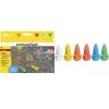 FABER-CASTELL EBERHARD FABER ulična kreda miška, 6-delna kartonska embalaža, ergonomska oblika miške, svetle barve, topna v vodi - 1 kos (526561)