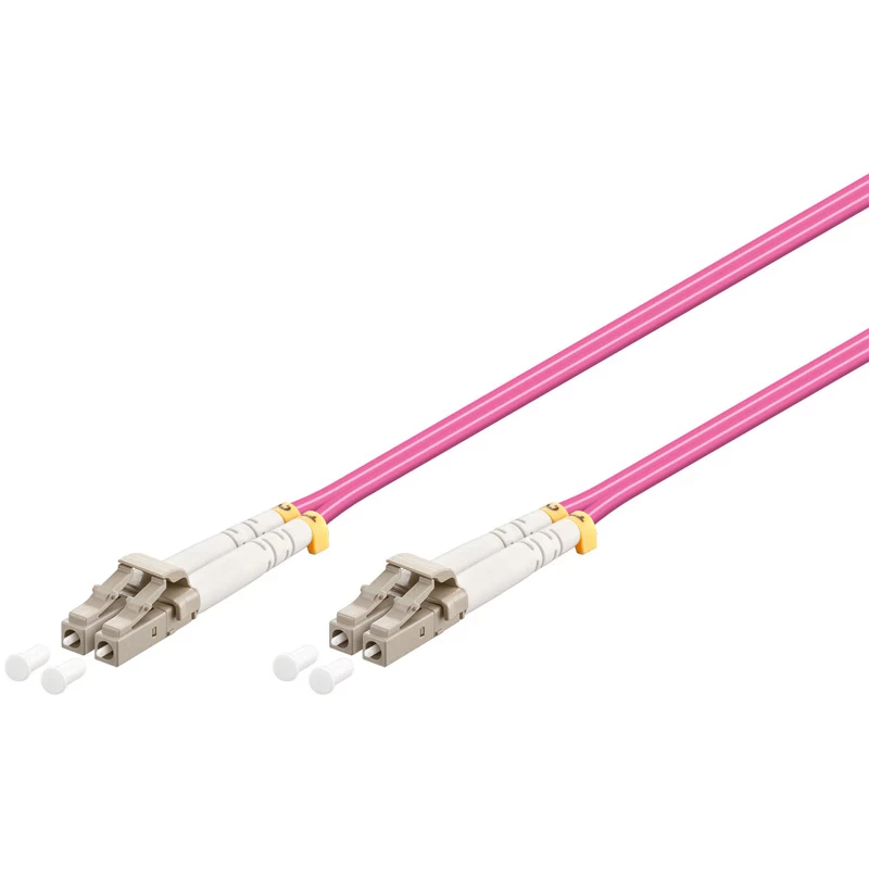 Wentronic 95938 optični patch kabel LC na LC multimode, roza