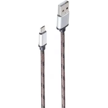 shiverpeaks BS14-50079 USB 2.0 kabel, USB-A na Micro-USB B, 0,9 m, rjav