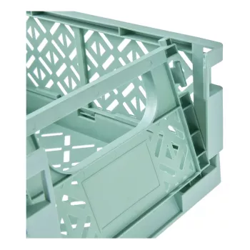 keeeper mini zložljiva škatla fritzi, velikost L, Nordic Green, 9,6 litra, zložljiva dekorativna škatla za shranjevanje, primerna za živila, 1 kos 1023431500000