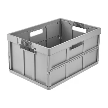 keeeper Profi-Klappbox benno, 45 litrov, Nordic Grey, zložljiva škatla za shranjevanje z mehkimi ročaji, nosilnost 50 kg 1023713000000
