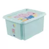 keeeper škatla za shranjevanje karolina Peppa Pig, 24 litrov vrtljiva/zložljiva škatla s pokrovom, PP, akvamarin, 1 kos 1223762433600