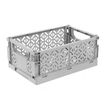 keeeper mini zložljiva škatla fritzi, velikost M, Nordic Grey, 3,4 litra, zložljiva dekorativna škatla, primerna za stik z živili, 1 kos 1023313000000