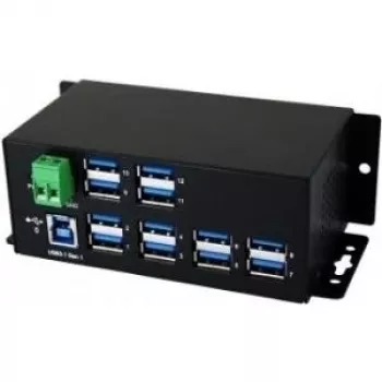 EXSYS EX-1112HMS 12-portno USB 3.2 Gen 1 industrijsko DIN-tirno stikalo