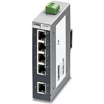 Phoenix Contact FL SWITCH SFNB 5TX industrijsko Ethernet stikalo, 5-portno 10/100 Mbps, DIN-tir, 24 V DC 2891001