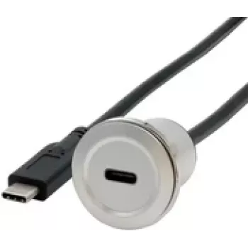 EXSYS EX-49183 vgradni adapter kovina, USB-C vtičnica na vtič, USB 3.2 Gen 1, 30 cm