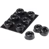 3M SJ 5009 MPBB samolepilne okrogle blažilne nogice, črne, premer 22,3 mm x višina 10,1 mm, 6 kosov