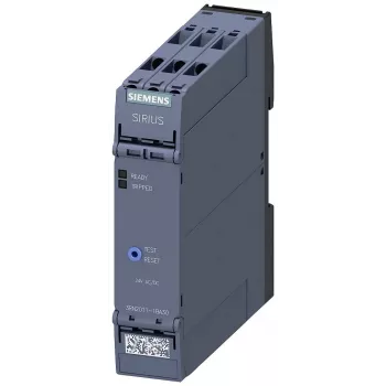 Siemens SIRIUS 3RN2 termistorski zaščitni rele za motor 3RN2011-1BA30, 24 V AC/DC, 1 NO + 1 NC, vijačne sponke, za DIN letev