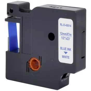 Renkforce RF-LT-D45014 kompatibilna kartuša za označevalni trak DYMO D1 12 mm bela/modra 7 m RF-6027814