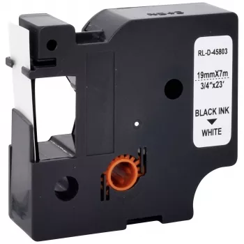 Renkforce RF-LT-D45803 kompatibilna kartuša za označevalni trak DYMO D1, 19 mm, bela/črna, 7 m RF-6027838