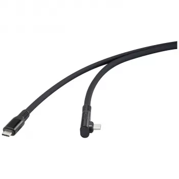 Renkforce USB4 USB-C na USB-C kabel 1m črn 8K UHD magnetni vtič RF-6438138