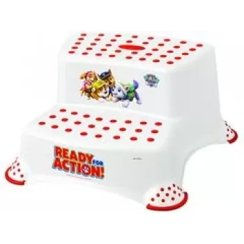 keeeper kids Igor Paw Patrol 2-stopenjska stopnica, bela s potiskom, nosilnost 120 kg, nedrseča 1003210013700
