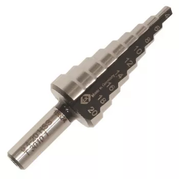 C.K Tools HSS stopničasti sveder 6-20 mm T3010 1 s cilindričnim vpetjem