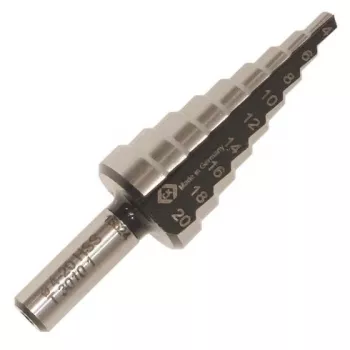 C.K Tools HSS stopničasti sveder 6-20 mm T3010 1 s cilindričnim vpetjem