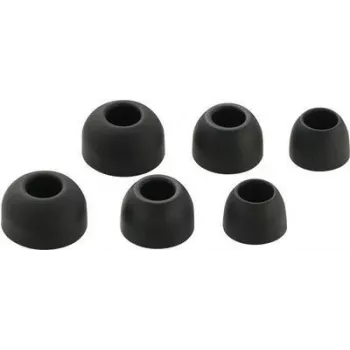 Renkforce ušesni vložki za in-ear slušalke, 3 pari, črni (RF-5044672)