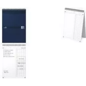 Oxford Essentials Time Manager dnevni namizni planer, DIN A5, temno modra, 60 listov, samostoječ, dnevni pregled, 1 kos 400202462