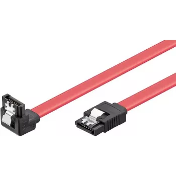 Wentronic 93116 SATA III kabel 0,5m rdeč, 6Gbps z zaponkami