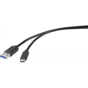 Renkforce RF-4599658 kabel USB 3.2 Gen 1, USB-A na USB-C, 0,5 m, črn