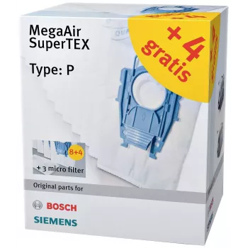 Siemens VZ123FP MegaAir SuperTEX set vrečk za sesalnik (tip G/G ALL, 4 vrečke + 1 mikrofiltre)
