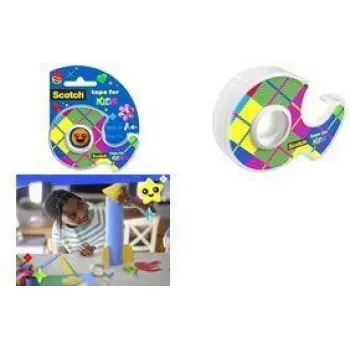 3M Scotch Kids Tape, 19 mm x 15 m, nevidni mat lepilni trak, ročni dozirnik, 1 zvitek 7100410261