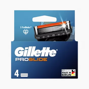 Gillette ProGlide nadomestne britvice za moške, 4 kling, 5 kling proti trenju + precizni trimer, Lubrastrip, združljivo z ročaji Fusion5 8001090456366