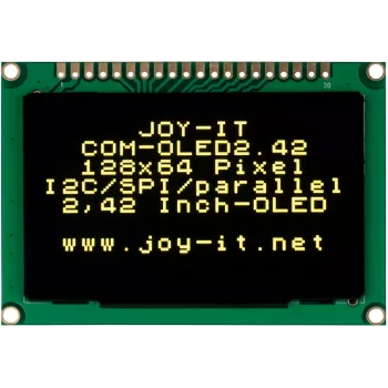 JOY-IT COM-OLED2.42 2,42 inch OLED zaslonski modul 128x64, bel, SPI/I2C, SSD1309